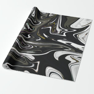 Best black and white abstract art, abstract paint wrapping paper