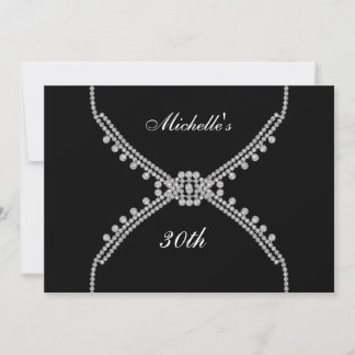 Best Black Birthday Party Invitation