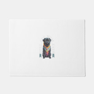 Best Black Pug Mom Ever Pugs Owner Pug Lovers Pug Doormat