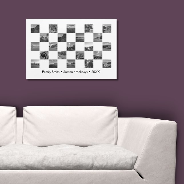 Best Black & White Family Photos Holiday Checker Acrylic Print (Best Black & White Family Photos Holiday Checker Acrylic Print, Living Room)