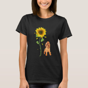 Best Bloodhound Mom Ever Sunflower T-Shirt