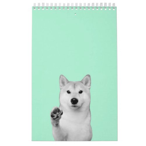 best blue dog saing hellow calendar