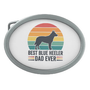 Best Blue Heeler Dad Ever Vintage Dog Dad Design_1 Belt Buckle