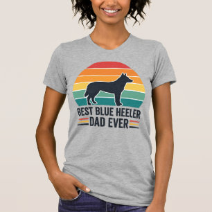 Best Blue Heeler Dad Ever Vintage Dog Dad Design_1 T-Shirt