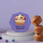 Best Blueberry Muffin - Add own name / slogan to Acrylic Award<br><div class="desc">Blueberries and fresh-baked muffins make the perfect combo. If you want to celebrate a home baker, breakfast chef or muffin shop employee, this fun berry-studded bake in its liner can be paired with their name, message of congratulations or a funny slogan. The purple background is just right for this flavor,...</div>