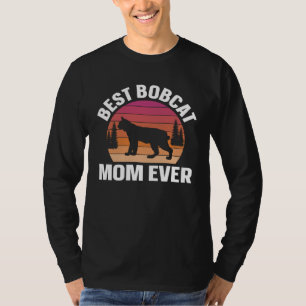 Best Bobcat Mom Retro Animal T-Shirt