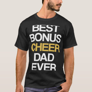 Best Bonus Cheer Dad Ever Cheerleading Stepdad Ste T-Shirt