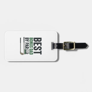 Best Bonus Dad by Par Golf Shirt Design_1 Luggage Tag