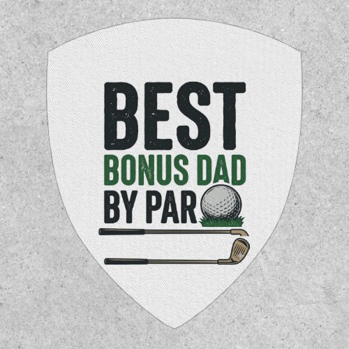 Best Bonus Dad by Par Golf Shirt Design_1 Patch