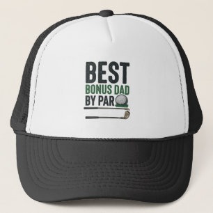 Best Bonus Dad by Par Golf Shirt Design_1 Trucker Hat