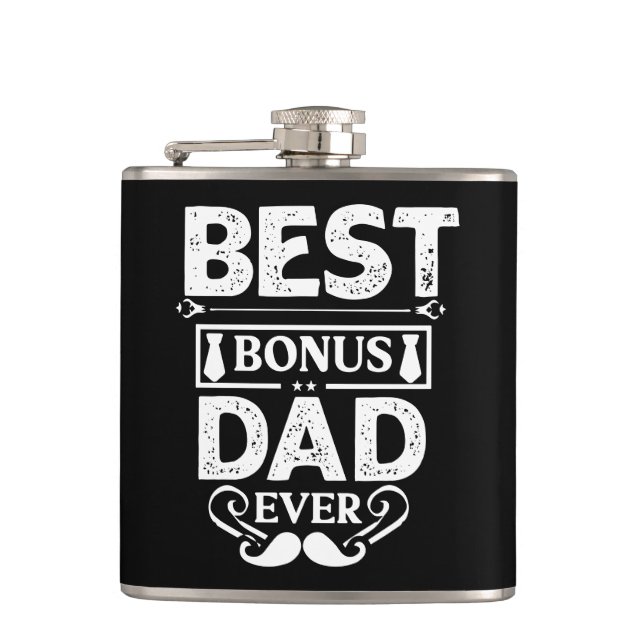 Best Bonus Dad Ever Flask (Front)