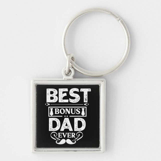 Best Bonus Dad Ever Keychain (Front)