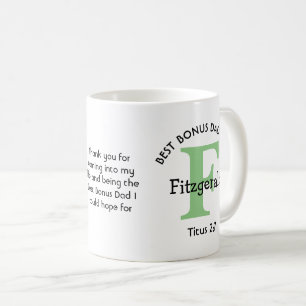 BEST BONUS DAD EVER Personalized Coffee Mug