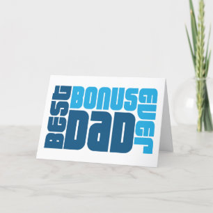 Best Bonus Dad Ever Photo Father's Day Holiday Card