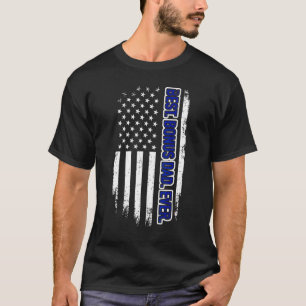 Best Bonus Dad Ever With Us American Flag For Fath T-Shirt