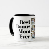 Best Bonus Mom Ever Stepmom gift 3 Photo Collage