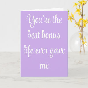 Best Bonus Mom Love Quote Heartfelt Card