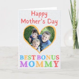 Best Bonus Mommy Mother's Day Photo Card