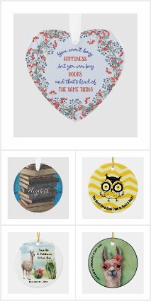 Best Book Club Holiday Ornaments