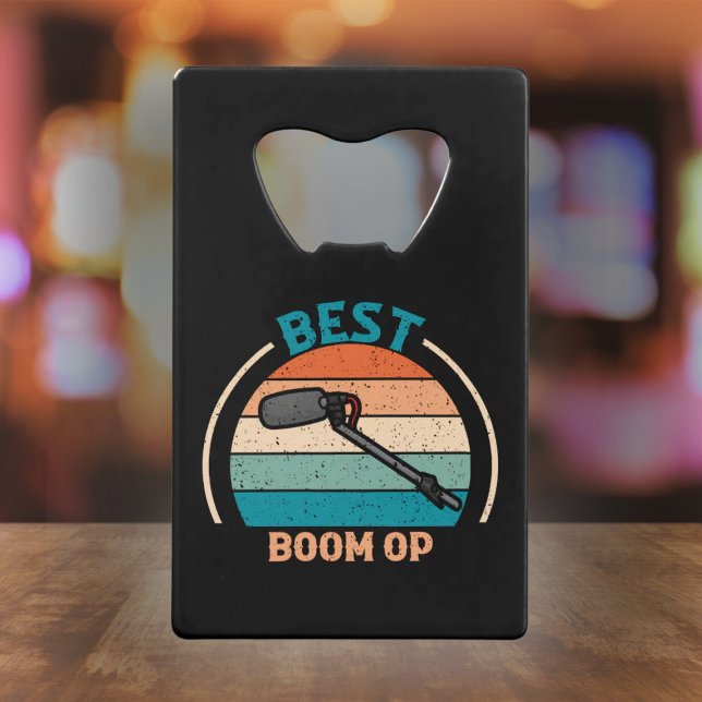 Best Boom Op - Film Crew Gift Credit Card Bottle Opener (Creator Uploaded)