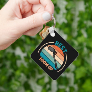 Best Boom Op - Retro Style Keychain