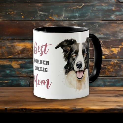 Best Border Collie Dog Mom Mug