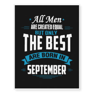 Best Born In September Temporary Tattoos