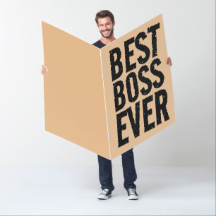 BEST BOSS BIRTHDAY BIGGEST GREETING CARD