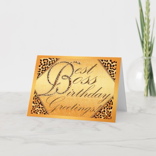 boss birthday cards zazzle