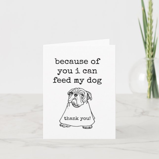 Best Boss, Boss Appreciation Card, Cute Dog Thanks Card (Front)