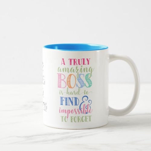 Best boss boss mug boss gift retirement Two_Tone coffee mug