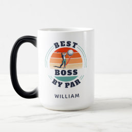 Best Boss By Par Custom Retro Golf Employer Magic Mug