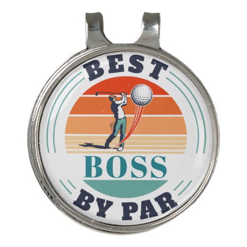 Best Boss By Par Custom Retro Golf Hat Clip