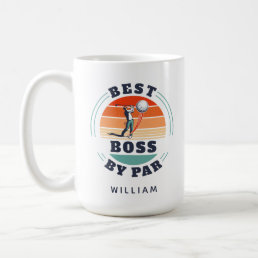 Best Boss By Par Custom Retro Golf Lover Employer Coffee Mug