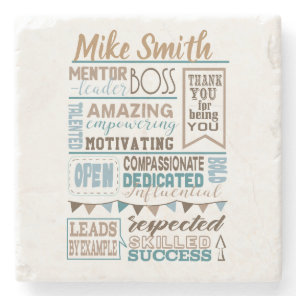 Best Boss desk Appreciation Gift Coaster Best Boss desk Appreciation Gift Coaster