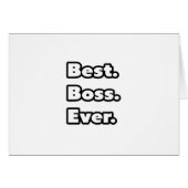 Best. Boss. Ever. (Front Horizontal)