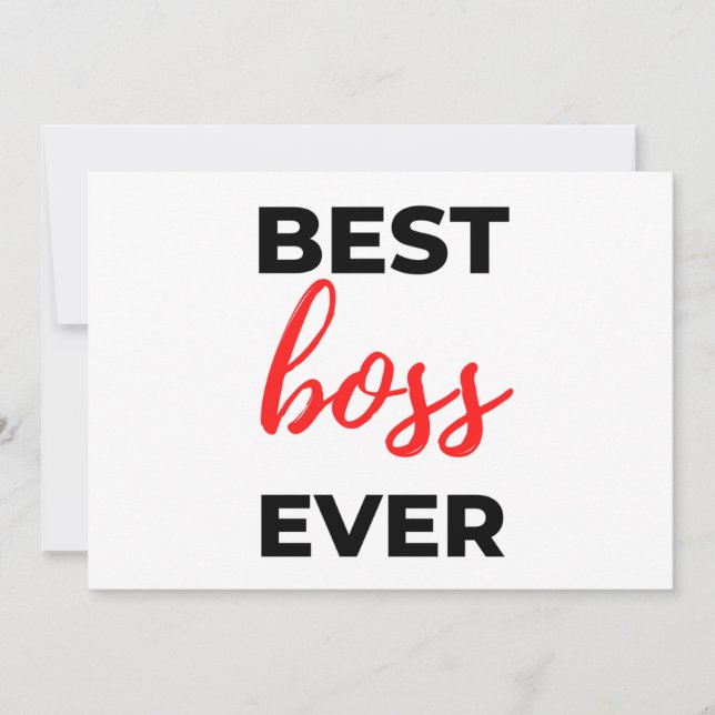 Best Boss Ever 2 Holiday Card (Front)