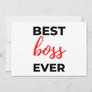 Best Boss Ever 2 Holiday Card