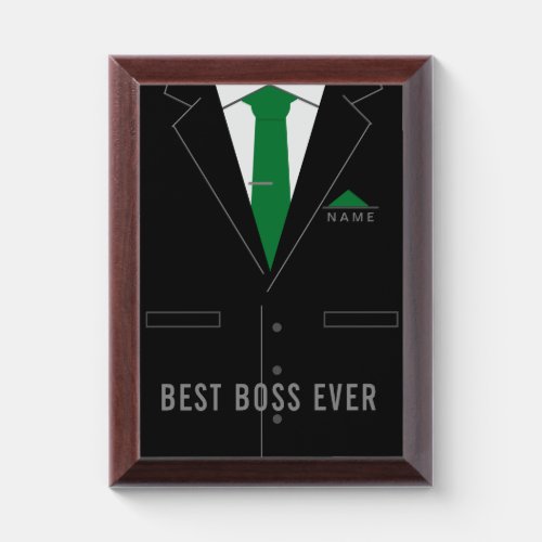 Best Boss Ever _ Add Name _ Customizable Award Plaque