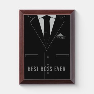 Best Boss Ever - Add Name - Personalized Award Plaque