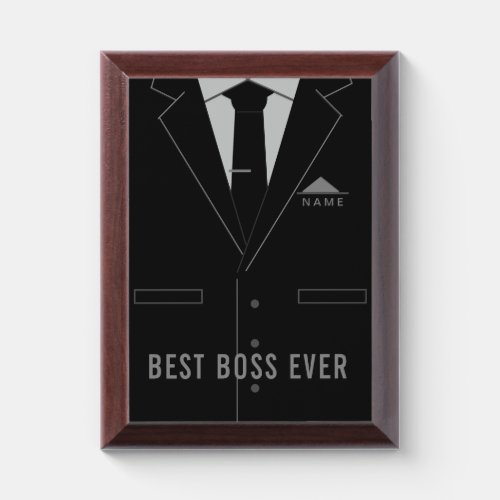 Best Boss Ever _ Add Name _ Personalized Award Plaque