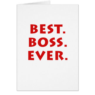 Best Boss Ever Greeting Cards | Zazzle