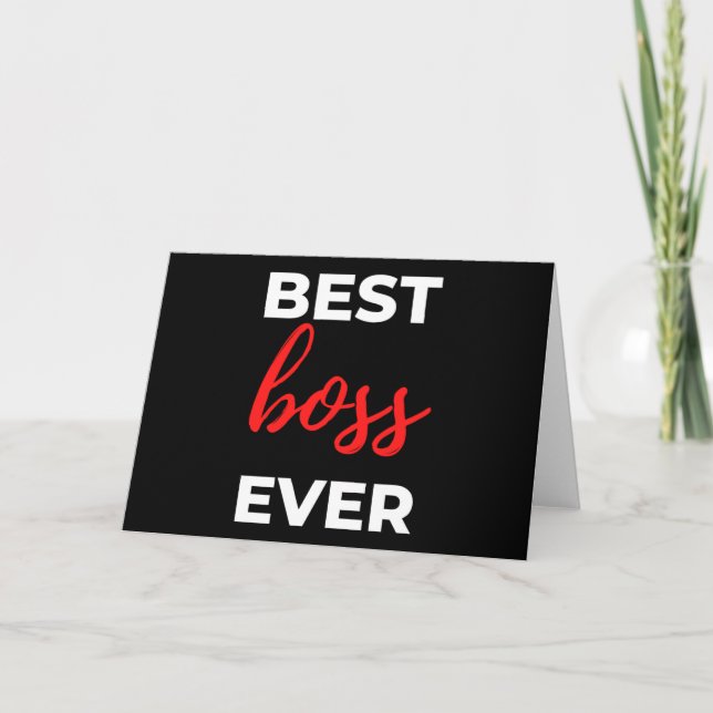 Best Boss Ever Card (Front)