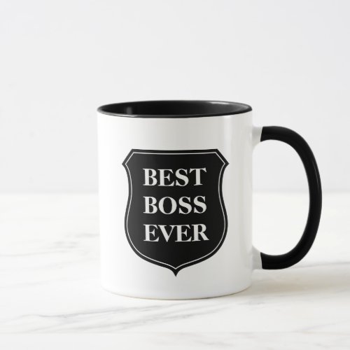 Best boss ever coffee mug with quote