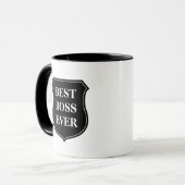 Best boss ever coffee mug with quote (Front Left)