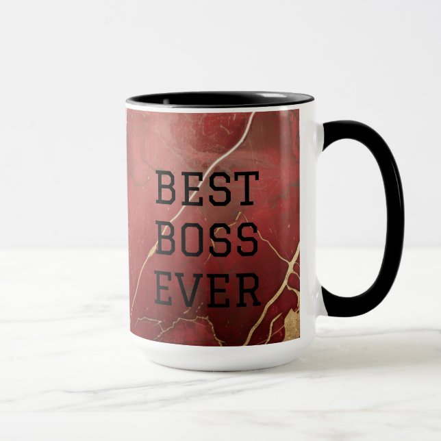 "Best Boss Ever" Customizable Coffee/Tea Mug (Right)