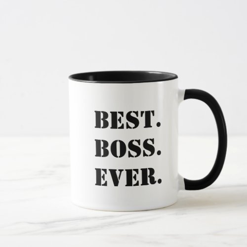 Best Boss Ever Customizable Mug