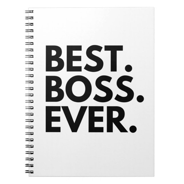 BEST BOSS EVER NOTEBOOK (Front)
