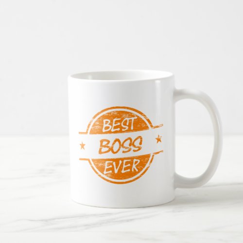 Best Boss Ever Orange Coffee Mug