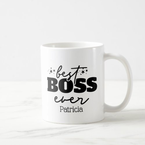 Best Boss Ever Personalized Coffee Mug